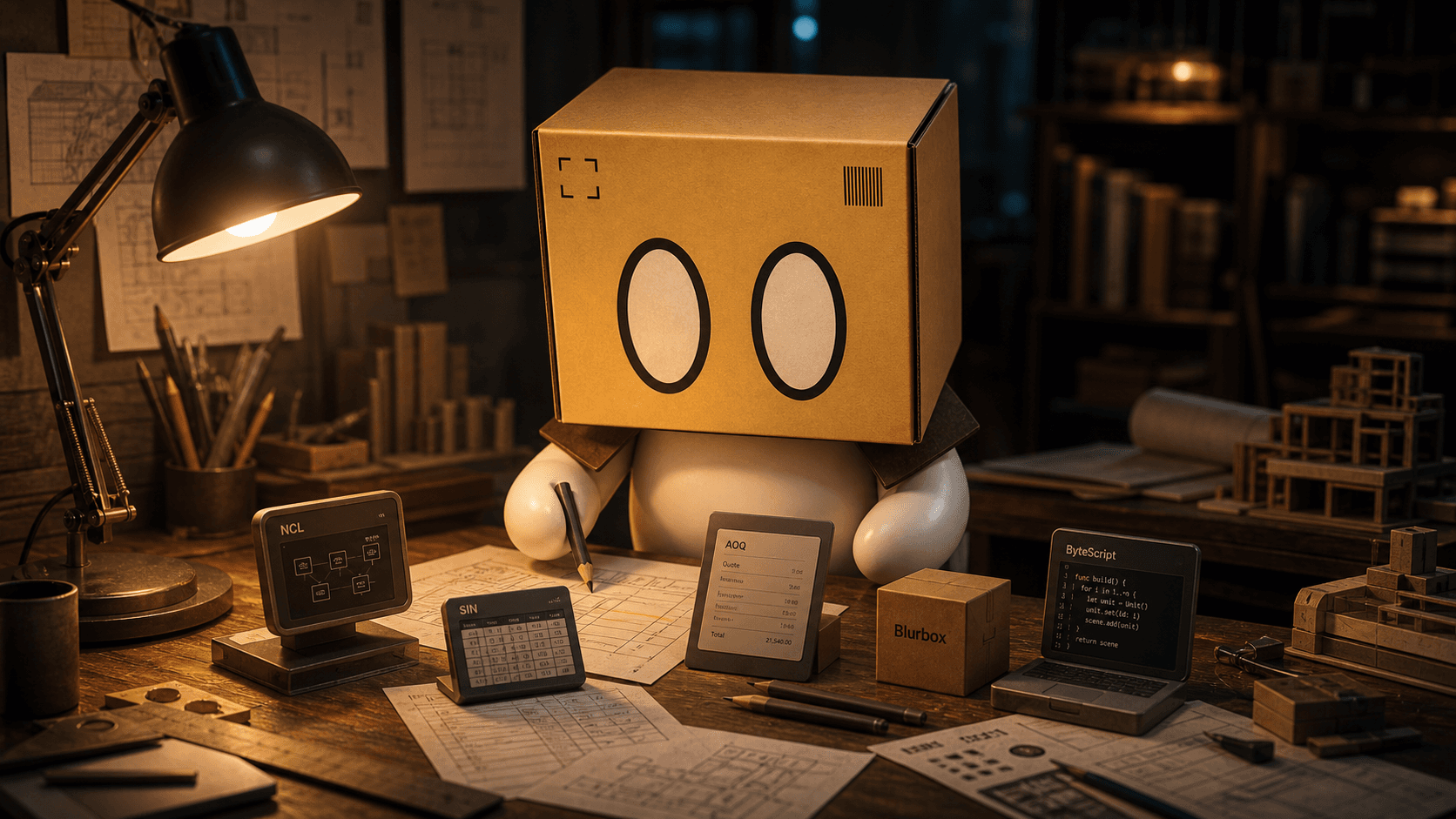 Boxy in the studio